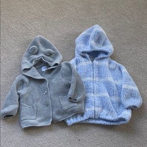 Gap and Angel Dear Hoodies, 0-6 months